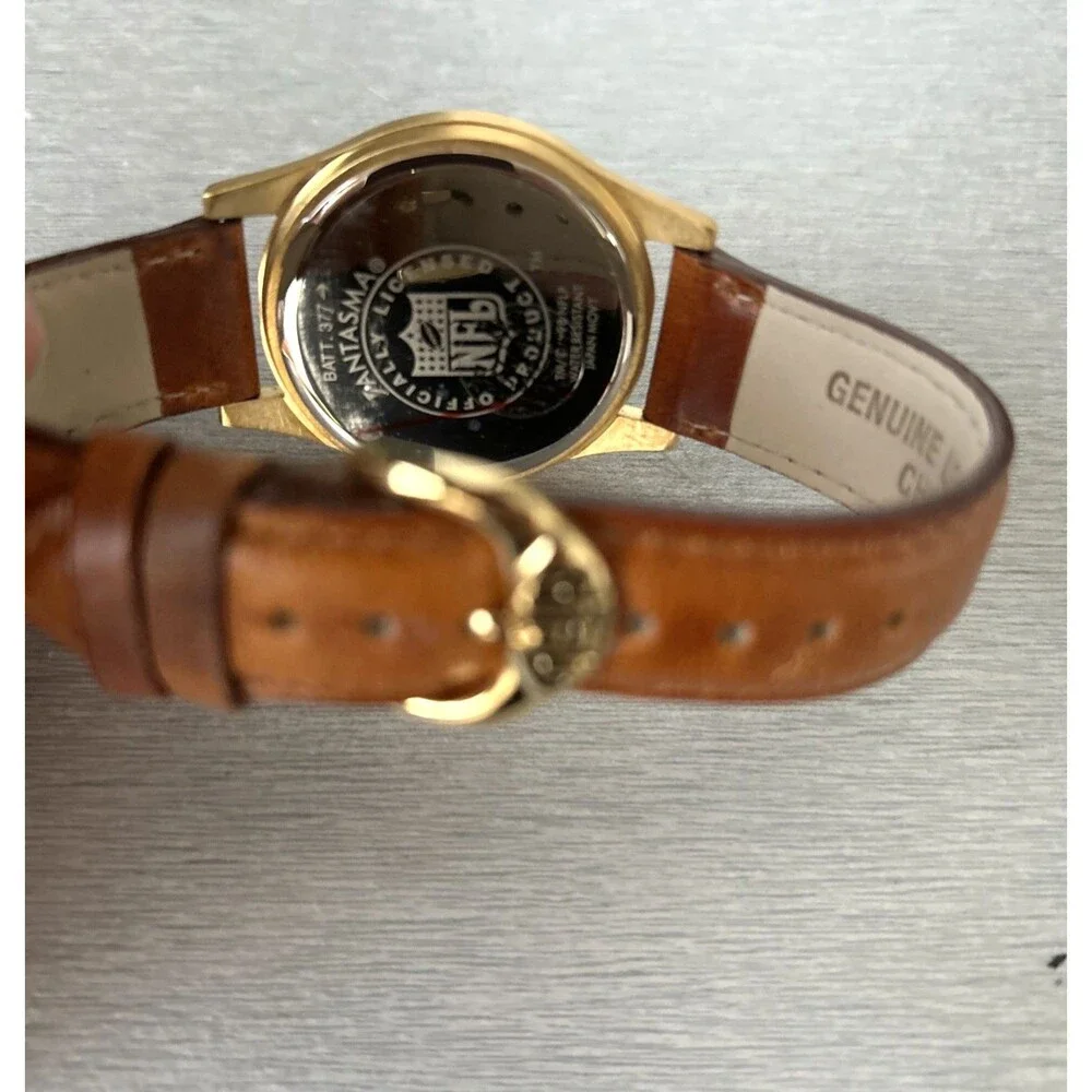 Vintage 1998 Denver Broncos NFL Fantasma Men's Gold Tone Watch New Battery